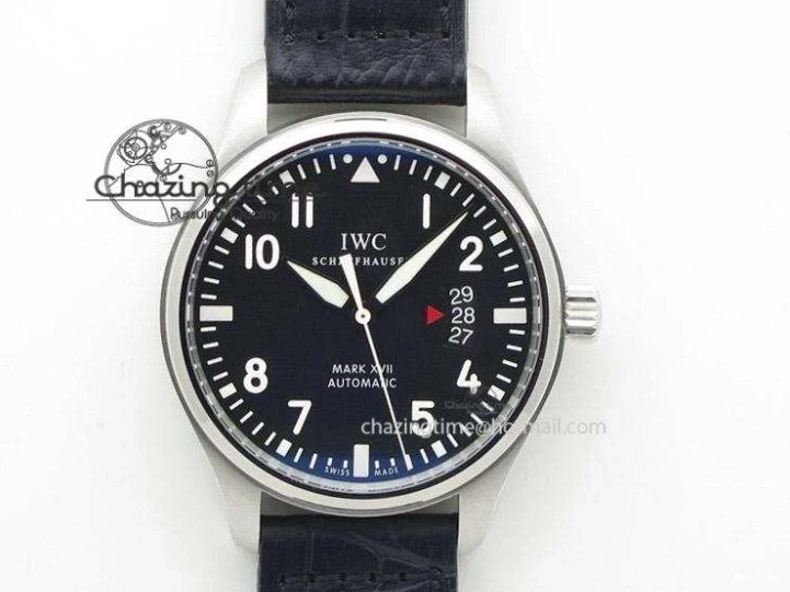 MIROTIME 0724 Mark XVIII IW327010 SS M+F 1:1 Best Edition Blue Dial on Brown Leather Strap A Resilient 7051